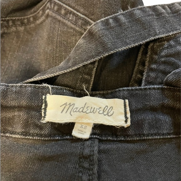 Madewell Lunar Wash Raw Edge Hem Skinny Leg Denim Jean Overalls - Picture 10 of 10